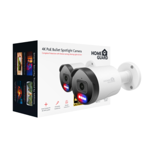 Homeguard Homeguard 4K POE Bullet Spotlight kamera, svjetlosno/zvučni alarm - HGNHK-938CAM