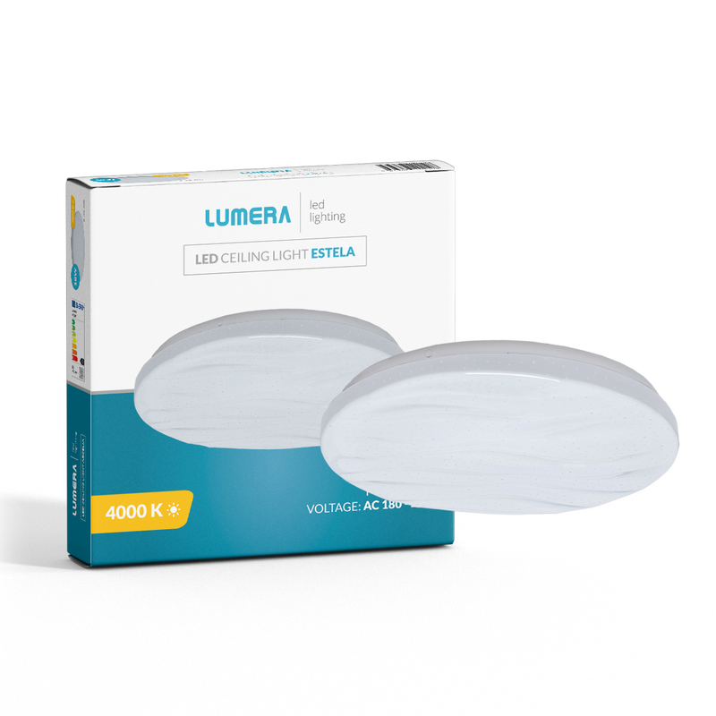 LUMERA LED plafonjera Lumera Lighting Estela, 18W, 4000K, promjer 35cm, zvjezdano nebo