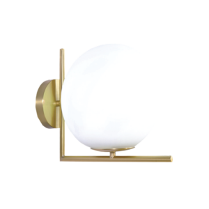 GREEN TECH Zidna lampa Green Tech, E14 x 1 kom, IP20, zlatna + bijela - G137W-GL