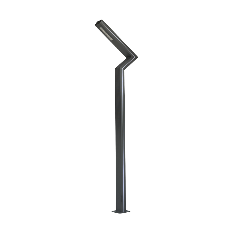 GREEN TECH LED ulična svjetiljka Green Tech sa stupom 30W, 4000K + zelena boja svjetl., 4m - GT-UL0012-30W