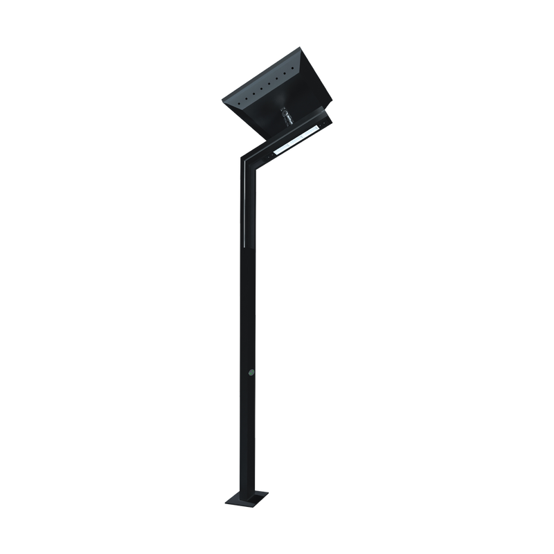 GREEN TECH LED SOLAR ulična svjetiljka Green Tech sa stupom 30W, 3000K + 3000K, 3.3m - GT-UL129S-30W