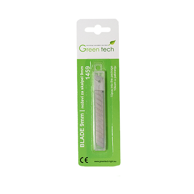 GREEN TECH Noževi za skalpel Green Tech 1459 9mm 10kom u paketu