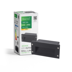 GREEN TECH LED vanjska zidna svjetiljka Green Tech 3W, 3000K, IP65 - J6018-3W-WW