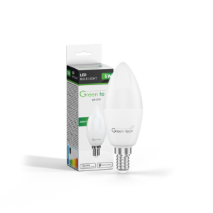GREEN TECH LED žarulja Green Tech 5W, 3000K, E14, C37, Flux: 500 lm, IP40, Epistar chip - LB-2200