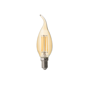 GREEN TECH LED filament žarulja Green Tech 4W, 2300K, E14, AC220V, C35, amber, dimabilna - LFB-3110
