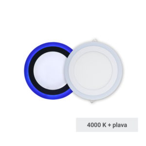 LUMERA LED panel Lumera Lighting 6W + 3W, 4000K + plava boja svjetl., ugradni, okrugli - LM-307-9W