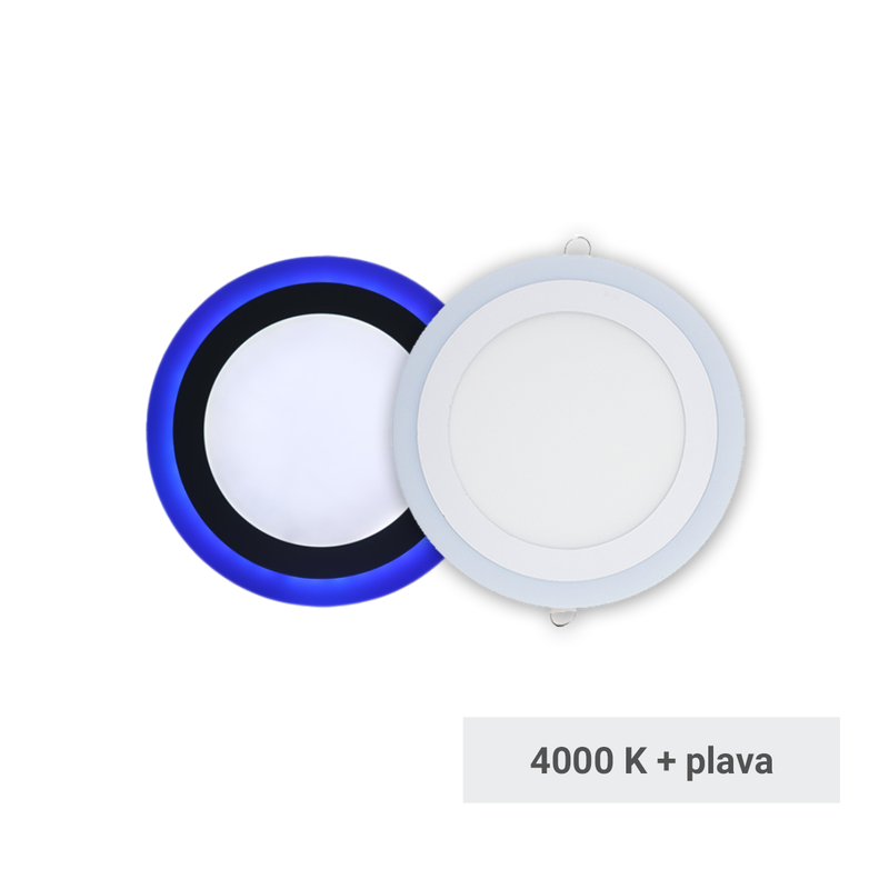 LUMERA LED panel Lumera Lighting 18W + 6W, 4000K + plava boja svjetl., ugradni, okrugli - LM-325-24W