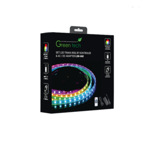 GREEN TECH LED traka 5m + adapter + kontroler Green Tech 14,4 W/m, 5050, 60 LED, RGB, IP65 - LSK-660