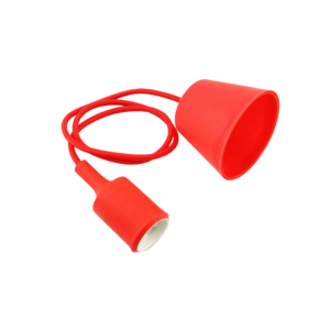 GREEN TECH Kabel s grlom Green Tech E27 grlo x 1 kom, plastika, crvena boja, 1,5 m - MT-003RD