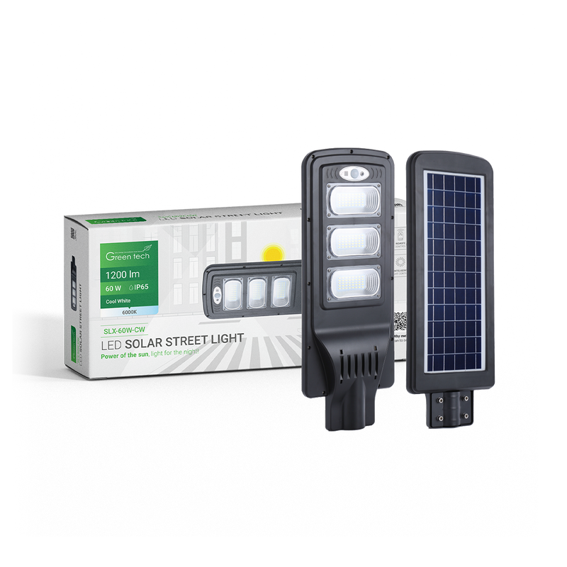GREEN TECH LED ulična svjetiljka Green Tech 60W, 6000K, IP65, solar - SLX-60W-CW