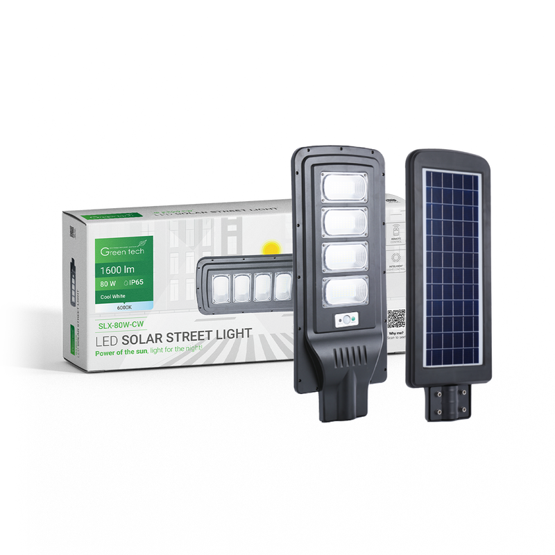 GREEN TECH LED ulična svjetiljka Green Tech 80W, 6000K, IP65, solar - SLX-80W-CW
