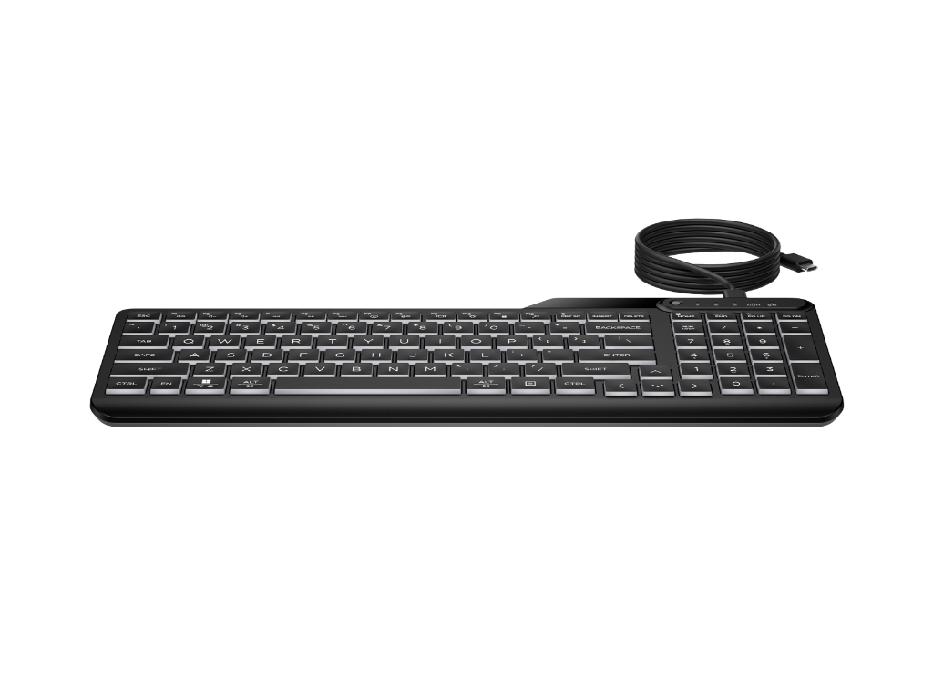 HP 400 Backlit Wired KeyboardHP 400 Backlit Wired KeyboardHP 400 Backlit Wired Keyboard - Image 3