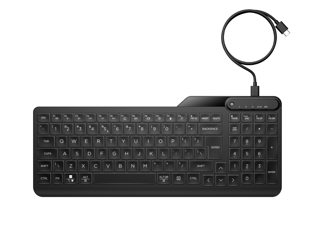 HP 400 Backlit Wired KeyboardHP 400 Backlit Wired KeyboardHP 400 Backlit Wired Keyboard - Image 4