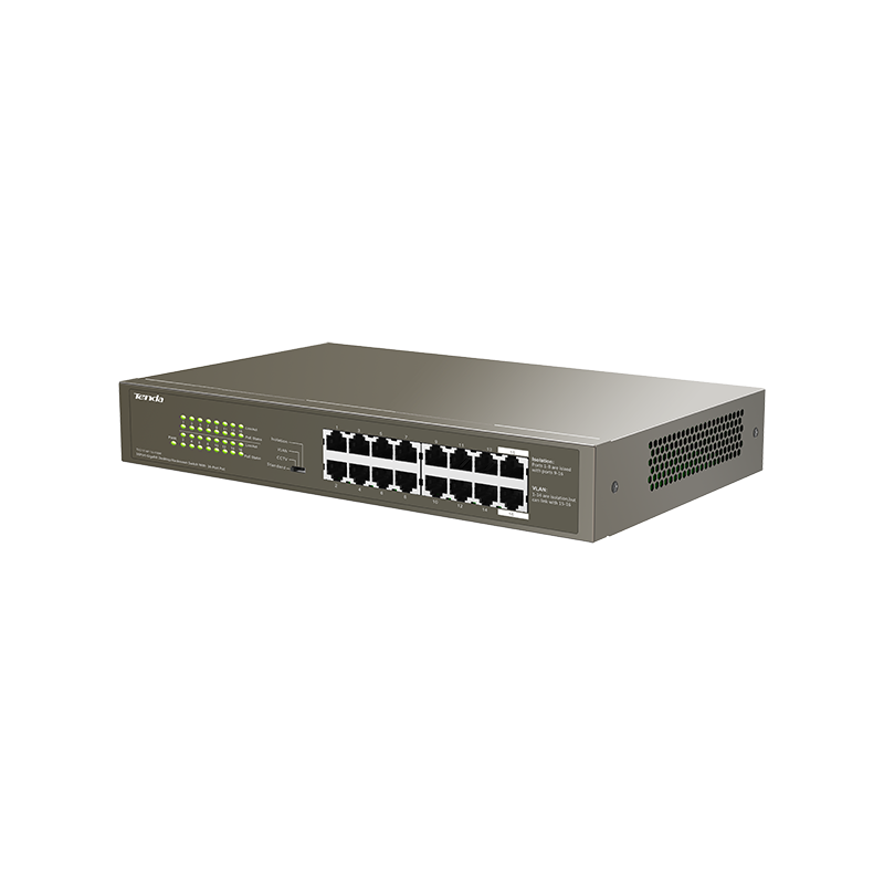 TENDA Tenda 1000M&PoE 16-Port Gigabit Ethernet Switch s 16-Port PoE TEG1116P-16-150W