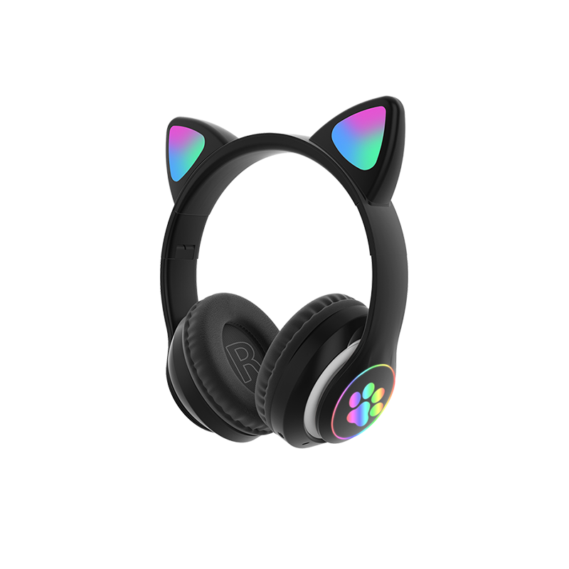 OEM Slušalice CAT EAR STN-28 dječje, wireless, crne - STN-28-BK