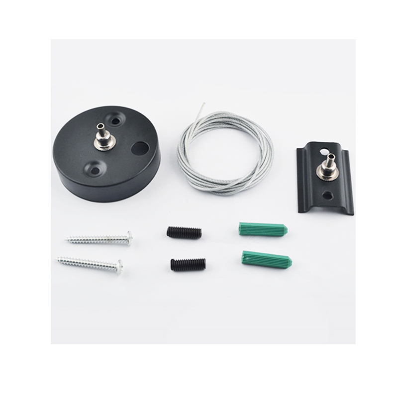 GREEN TECH Ovjes za šinsku rasvjetu Green Tech, crna boja, duljina 1 m - WD01-1-BK