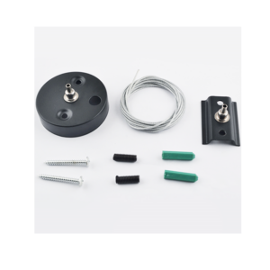 GREEN TECH Ovjes za šinsku rasvjetu Green Tech crna boja, duljina 2 m - WD01-2-BK