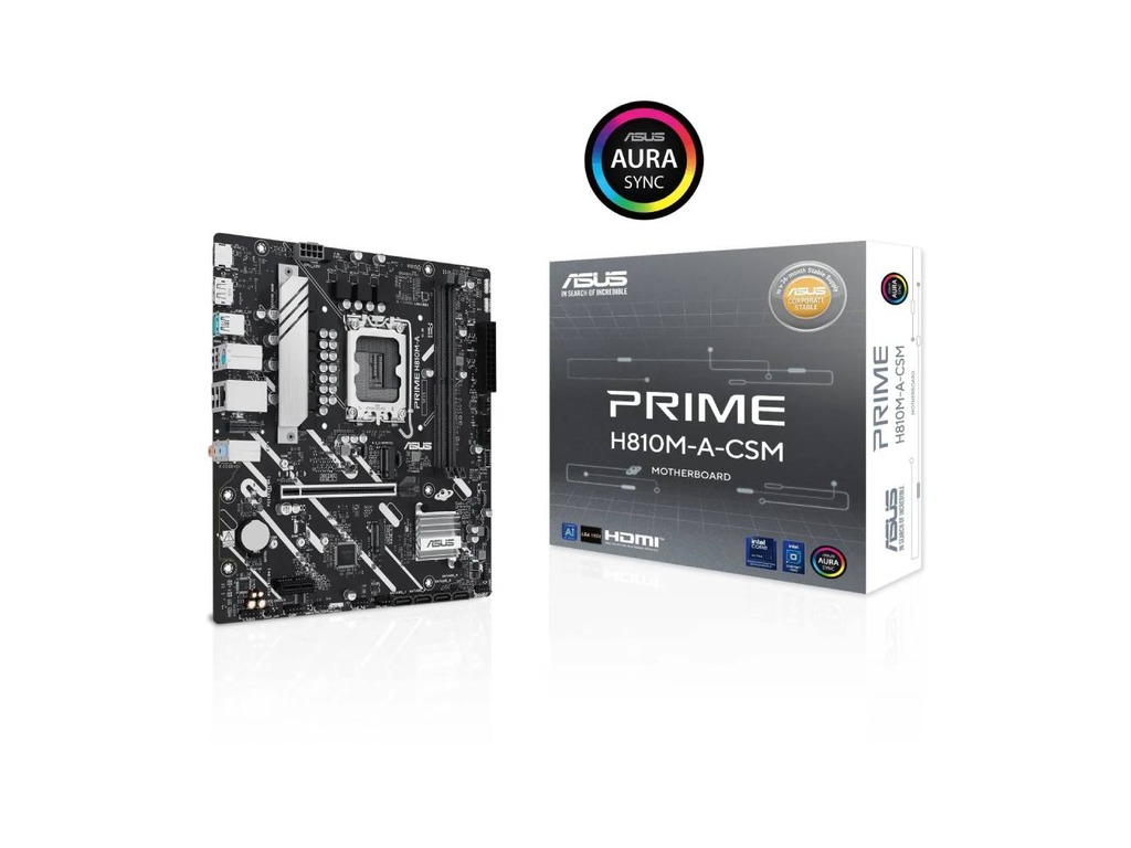 ASUS MB PRIME H810M-A-CSM LGA1851, 2x DDR5, 6x USB, DP, HDMI, 2x M.2, mATX