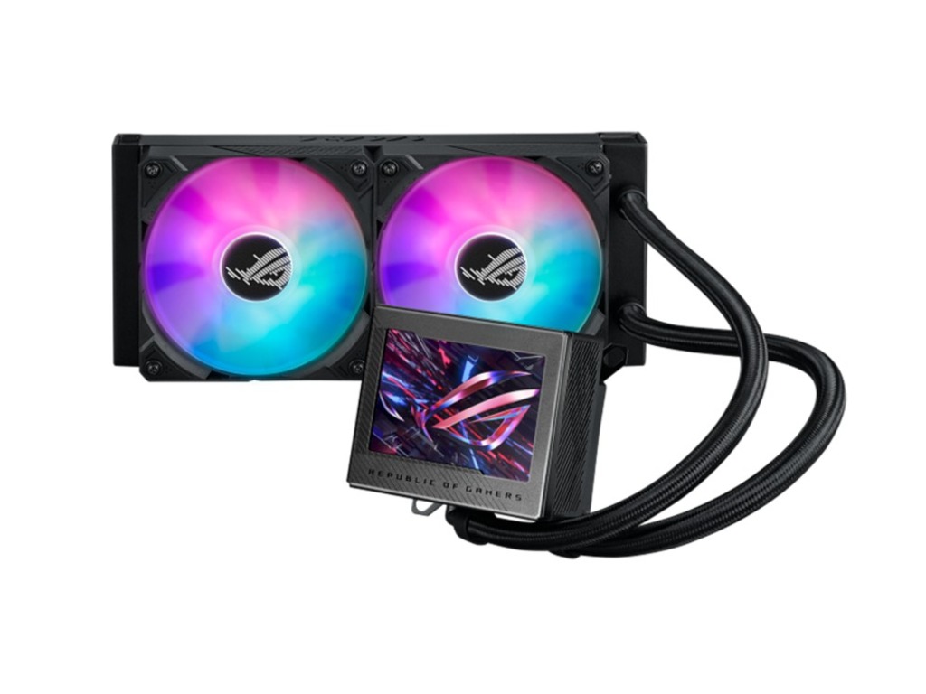 ASUS ROG RYUJIN III 240 ARGB 240mm liquid cooler, 3.5" Full Color LCD