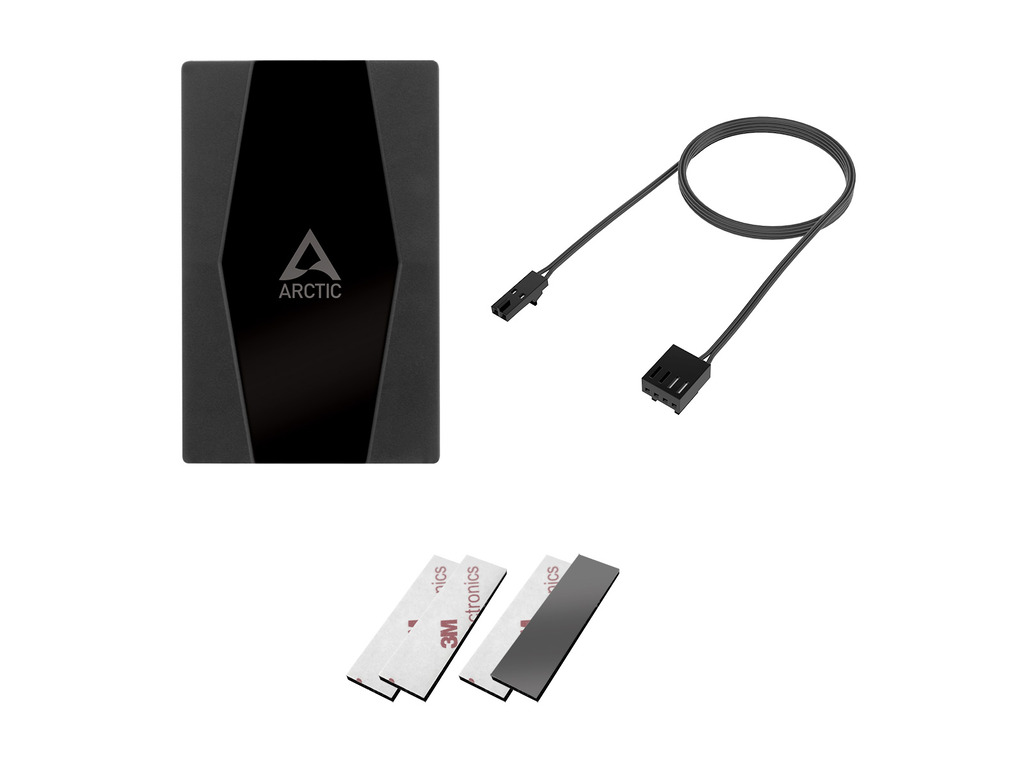 Arctic case fan hub 10 port PWM fan hub, SATA power - Image 2