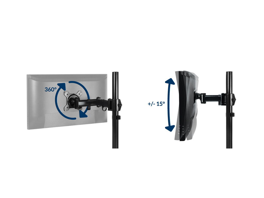 Arctic Z1 nosač za monitore, Basic single nosačDesk mount monitor arm - Image 2