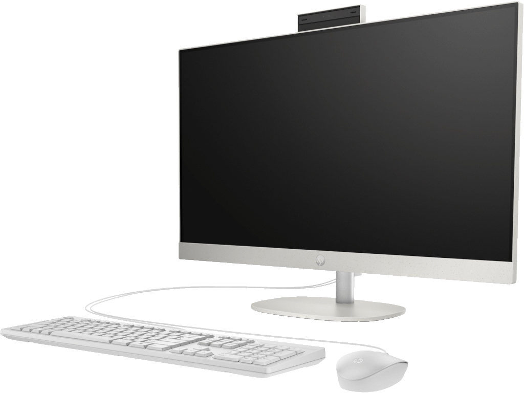HP All-in-One 27-cr0050ny PC27",NT,7520U,16GB DDR5 onboard,1TB,FreeDOS,Bijeli,periferija,36m - Image 2