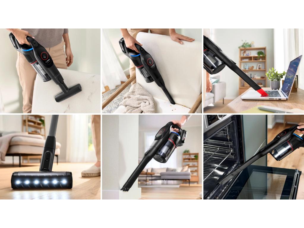 BOSCH Akumulatorski usisavačSerie 9 | UNLIMITED, CRNA1 Baterija, 60 minuta ECO rada - Image 4
