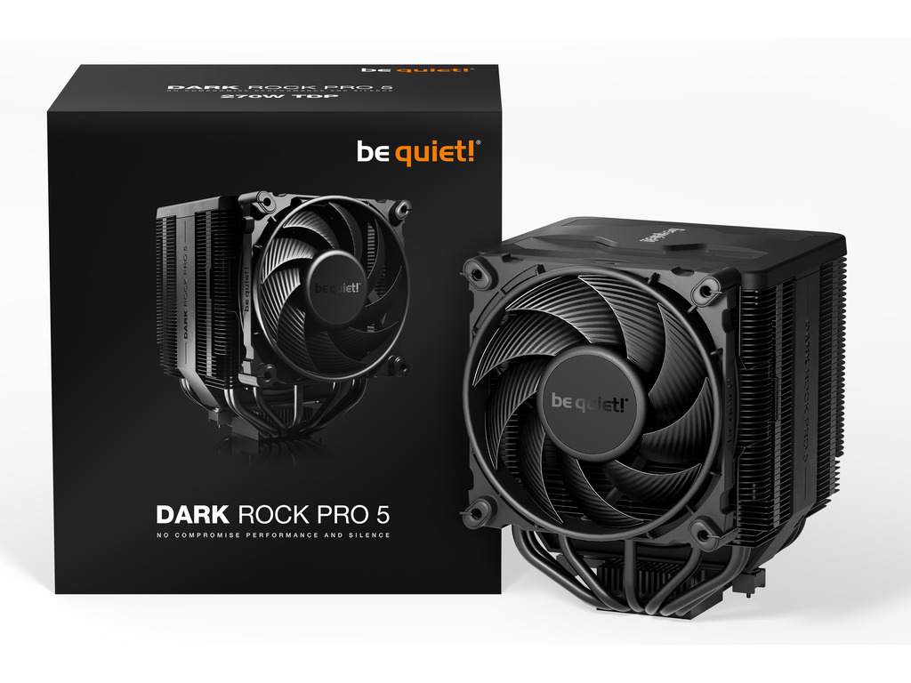 be quite! Dark Rock Pro 5 Intel and AMD cooler 135mm, 270w TDP, Height: 168mm