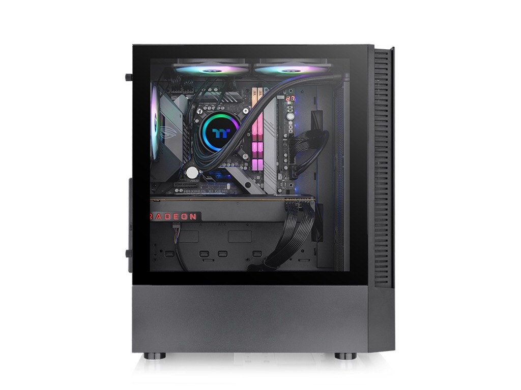 Thermaltake View 200 TG ARGB Mid tower, Tempered glass, 3x 120mm ARGB Lite fan - Image 3