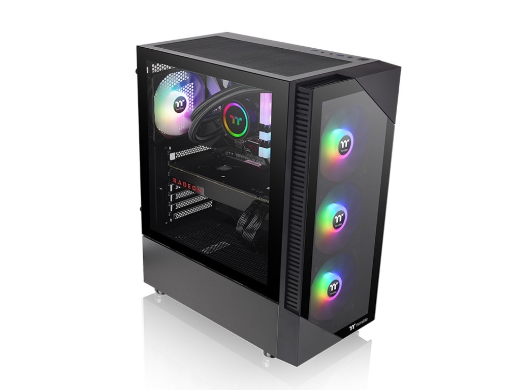Thermaltake View 200 TG ARGB Mid tower, Tempered glass, 3x 120mm ARGB Lite fan - Image 4