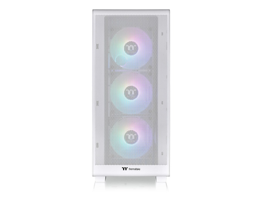 Thermaltake S250 TG ARGB SnowMid tower case, white,4x CT120 ARGB white fans - Image 3