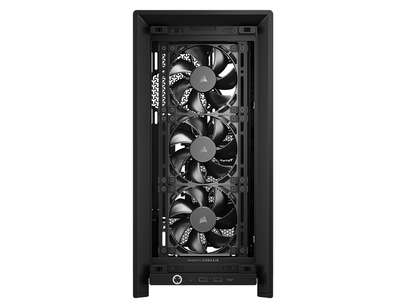 CORSAIR FRAME 4000D RS Case3xRS120 fans, 360mm radiator170mm cooler, 430mm GPU, ATX, Black - Image 3