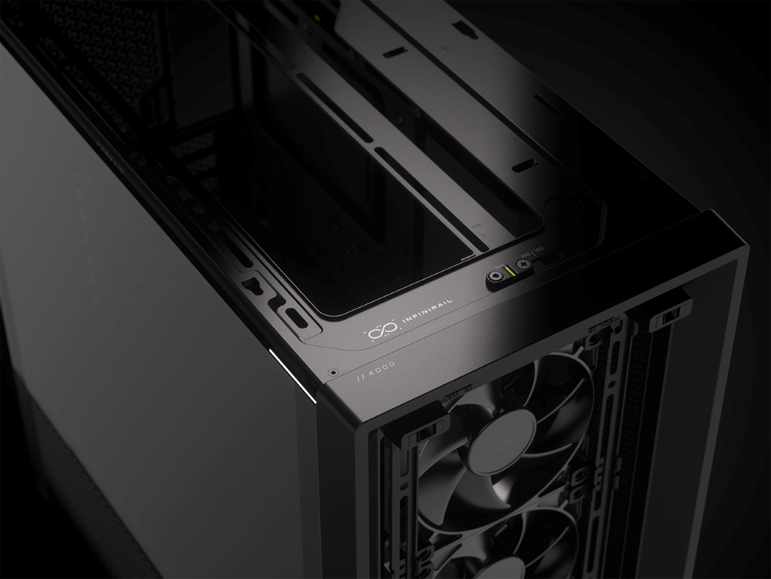 CORSAIR FRAME 4000D RS Case3xRS120 fans, 360mm radiator170mm cooler, 430mm GPU, ATX, Black - Image 7