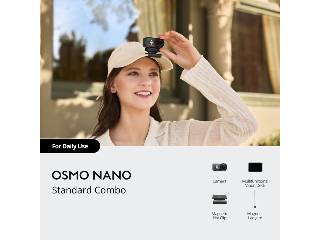 DJI Osmo Nano Standard C 120GBkamerica,1-inch senzor,120MP 360slike,do 100min snimanje