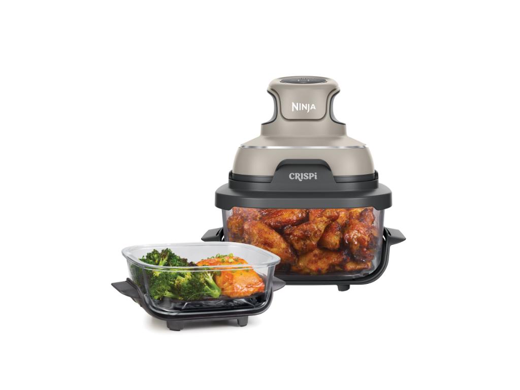 Ninja CRISPi 4u1 bez/crna4 funkcije,prenosna friteza,snaga 1700W,2 posude 3.8L i 1.4L - Image 5