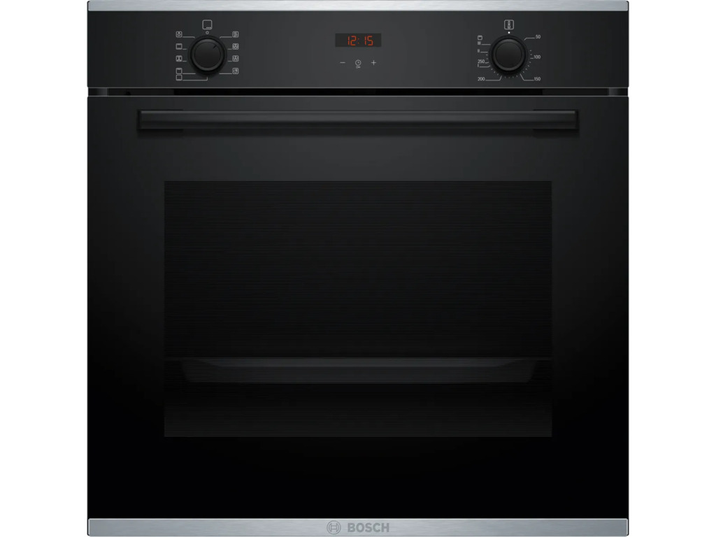 BOSCH pećnica Serie 4| CRNA A, EcoClean,71L,7 programaTeleskopska vodilica,3D vrući zrak