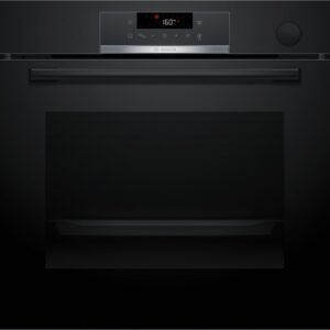 BOSCH pećnica  Serie 4| CRNA, Dodavanje pare,EcoClean,8 programa, A+,AIRFRY