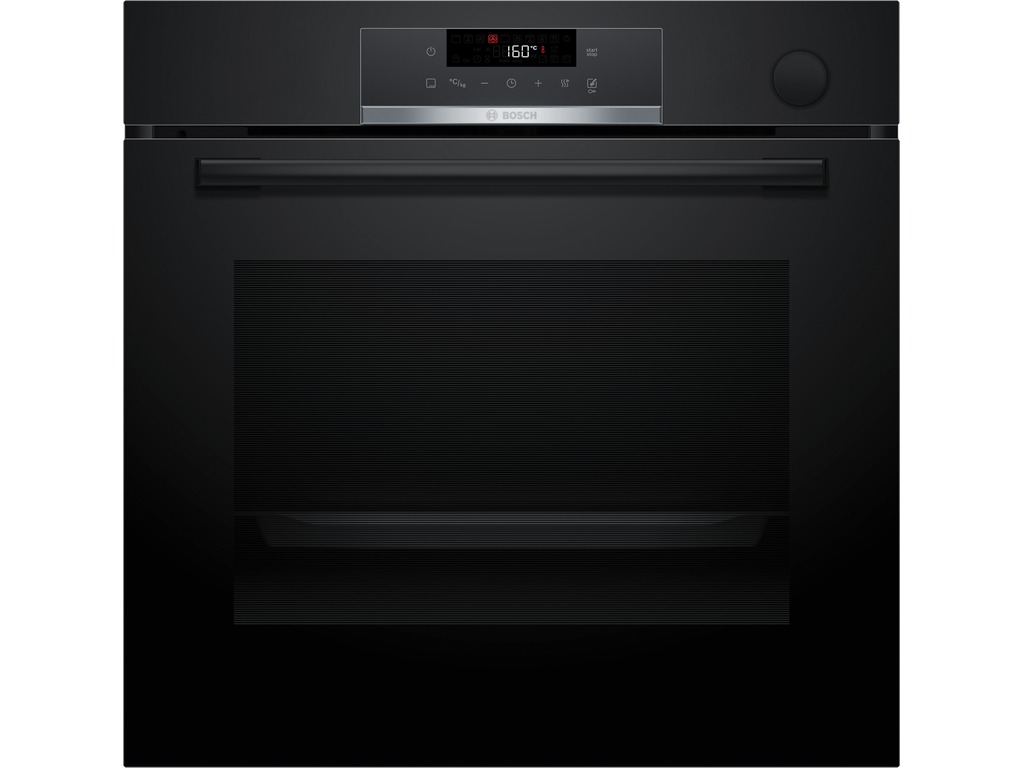 BOSCH pećnica Serie 4| CRNA, Dodavanje pare,EcoClean,8 programa, A+,AIRFRY