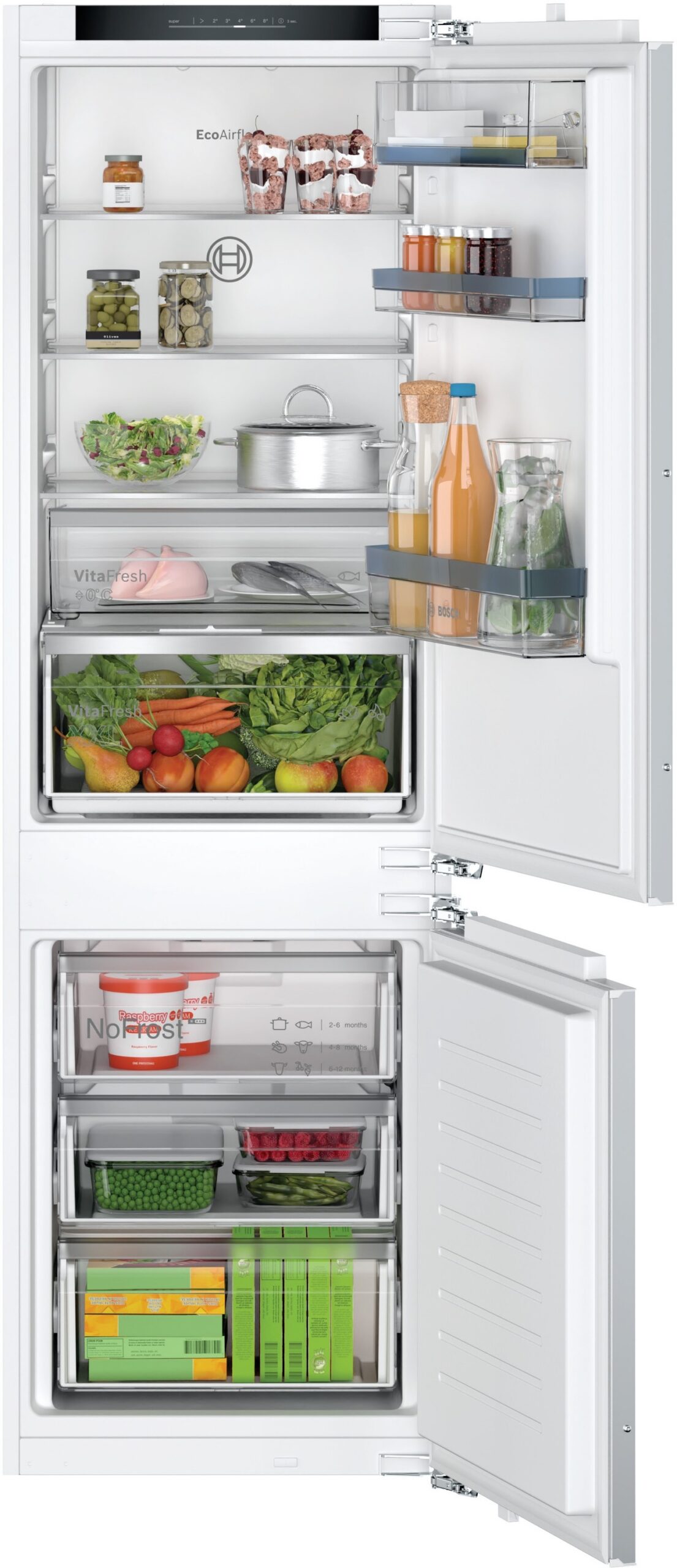 BOSCH Kombinovani hladnjak Serie 4| No Frost, A++(E), DE, H:184L, Z:76L, 177CM, 35dB