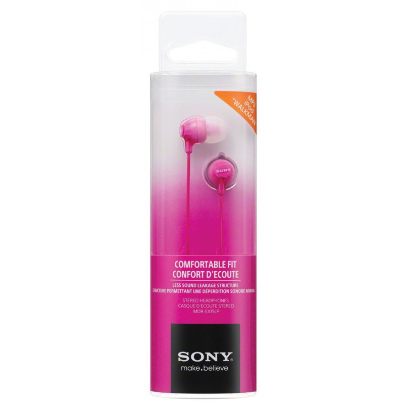 Sony slušalice EX15 pinkIn-Ear PinkSmartphone Mic and Control - Image 2
