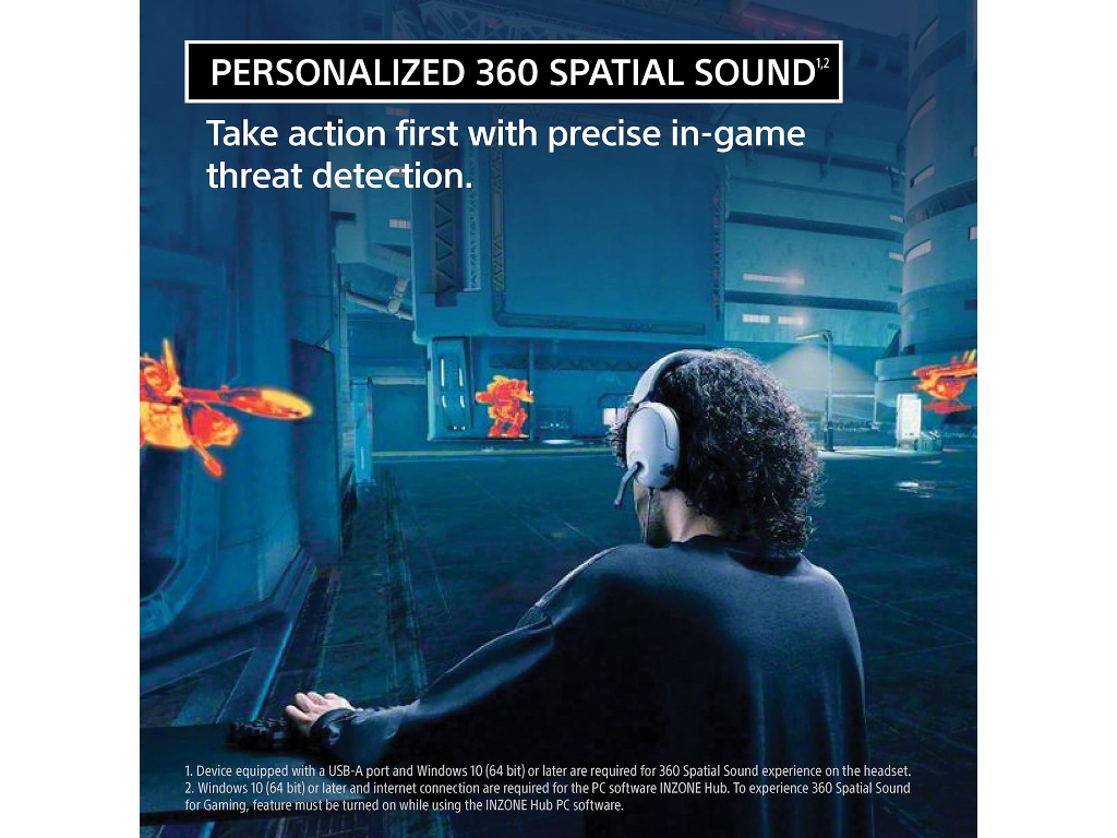 Sony gaming slušalic INZONE H3žičane slušalice s mikrofonomboja crna - Image 3