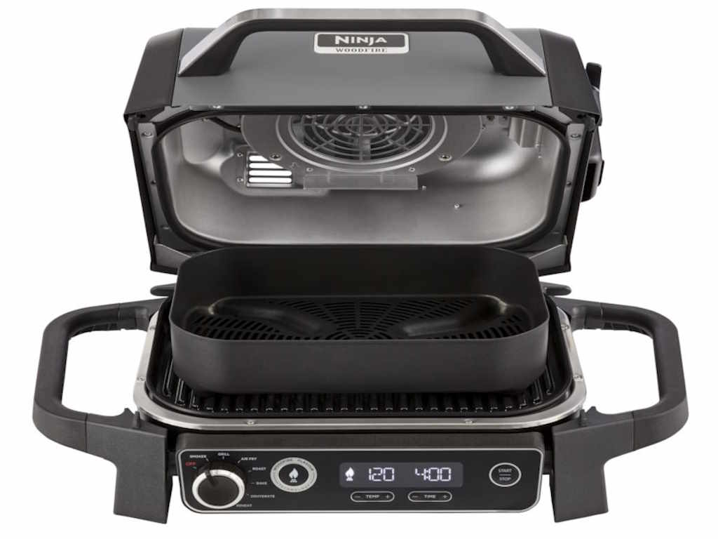 Ninja elektricni rostilj7 funkcija, tezina 10,18 kg.Woodfire tehnologija, do 75% manje masti - Image 4