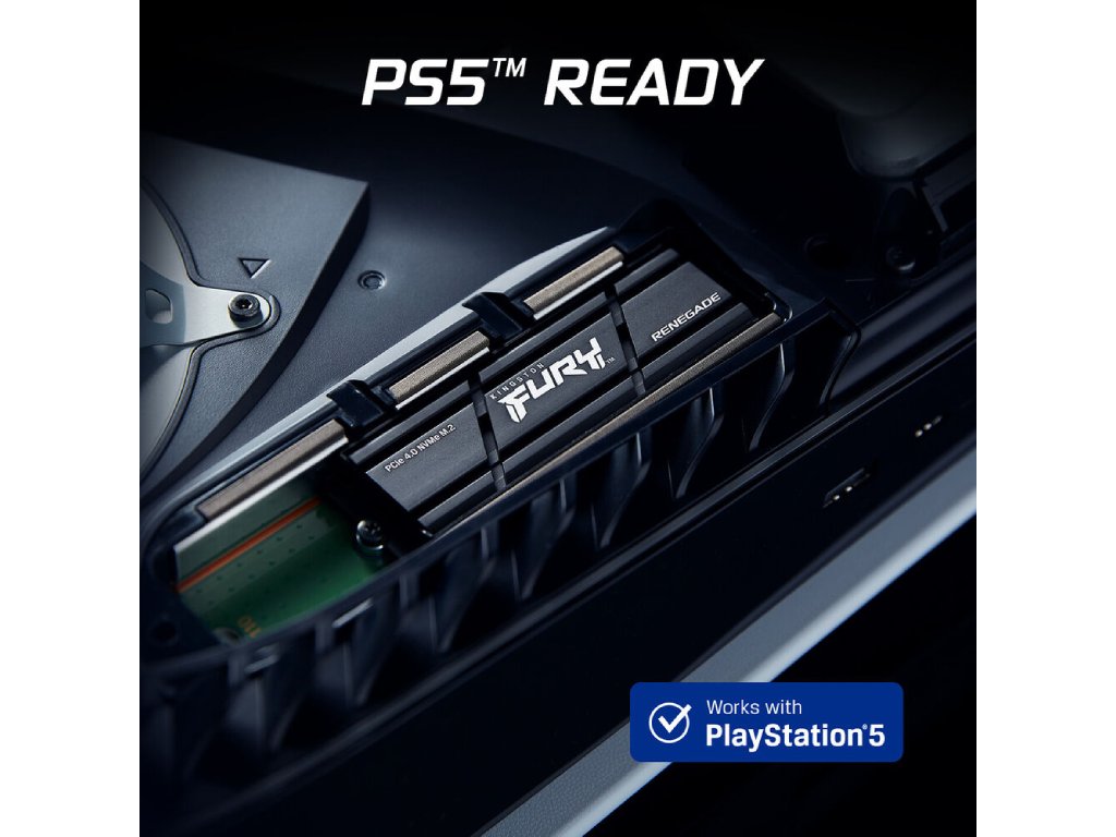 Kingston SSD 1TB NVMe M.2 Fury Renegade, PCIe 4.0R/W : 7300/6000MB/s, with heatisnk - Image 3