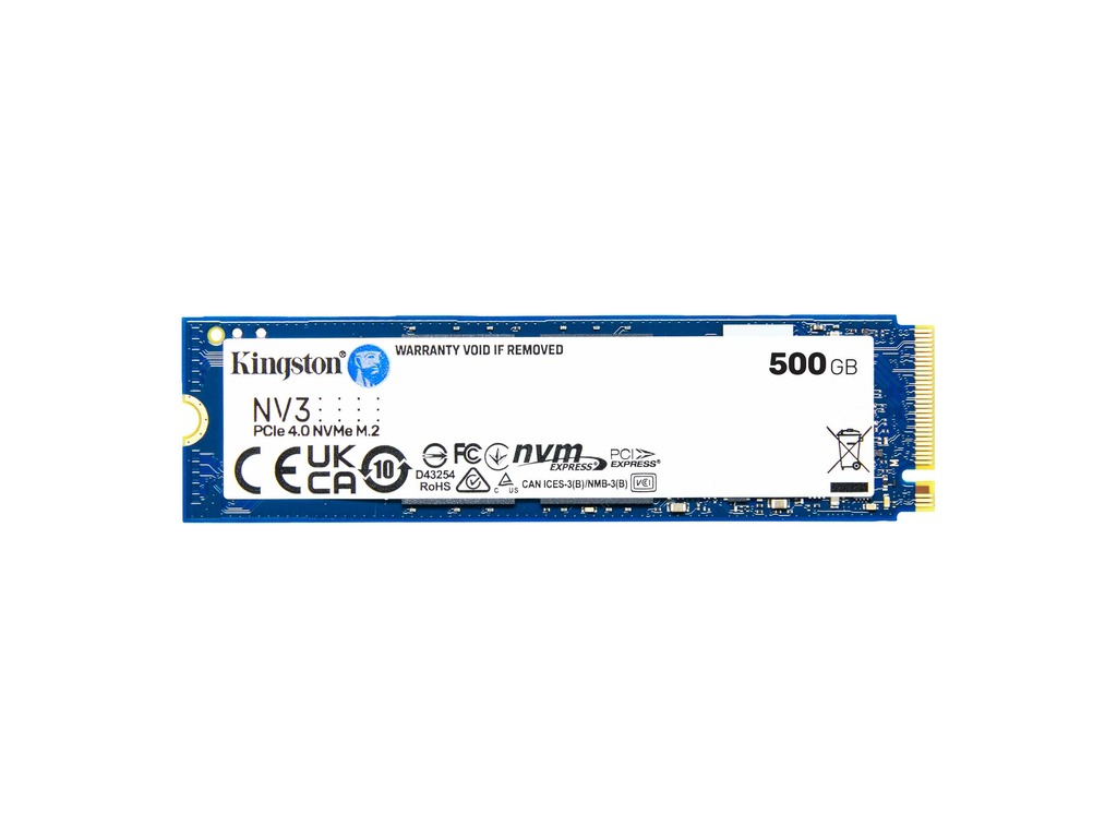 Kingston SSD 500GB NV3NVMe PCIe Gen 4.0x4R/W : 5000/3000MB/s - Image 2