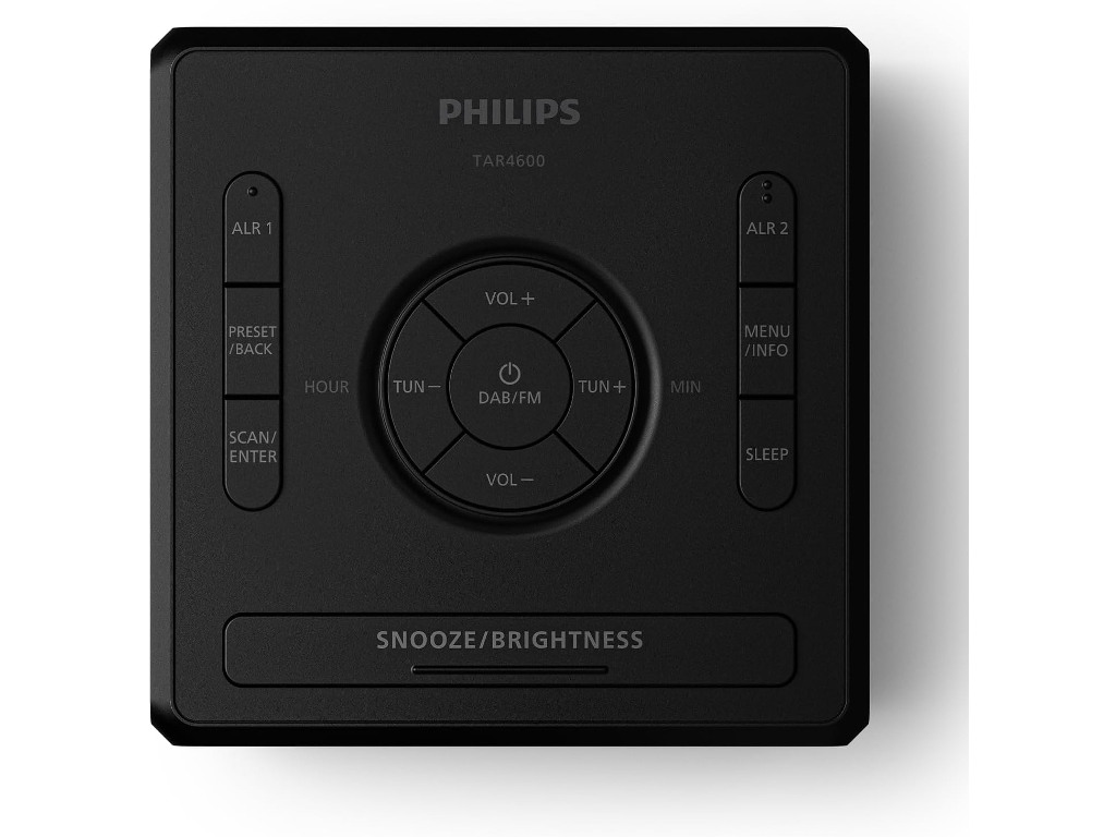 Philips radio sa satom TAR4500Velik, jasan zaslon; 2 alarma;FM digitalno podešavanje; USB-C priključ - Image 2