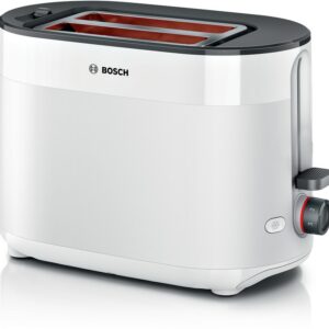 BOSCH Toster MyMoment TAT2M121, Bijela, Dvije kriške, Snaga 800-950 W