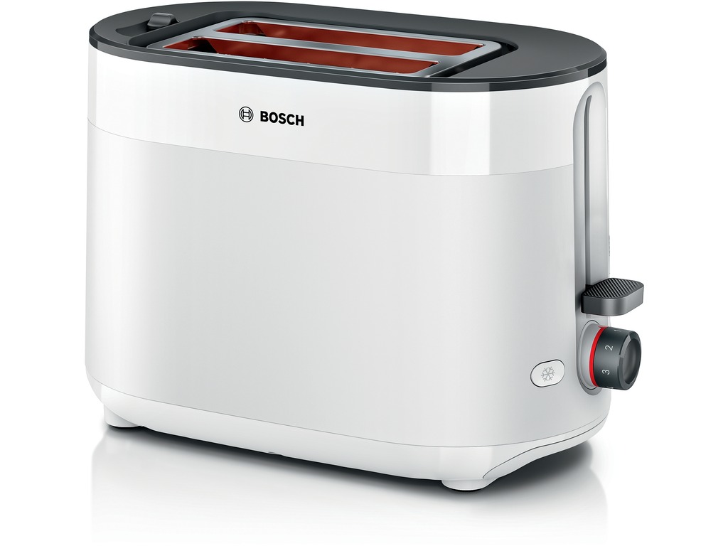 BOSCH Toster MyMoment TAT2M121, Bijela, Dvije kriške, Snaga 800-950 W