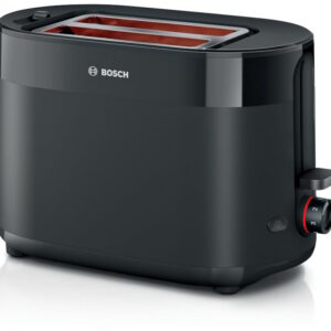 BOSCH Toster MyMoment TAT2M123, Crna, Dvije kriške, Snaga 800-950 W