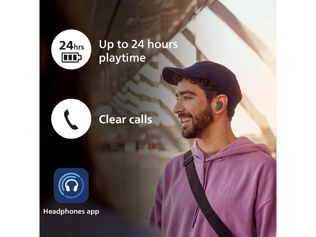 Philips TAT3509GY/00 slušal In-ear BT slušalice, do 24h, Noise Cancelling Pro - Image 5