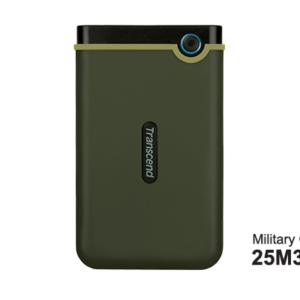 Transcend HDD 2TB StoreJet M3Portable,USB 3.1,anti-shock,Military Green